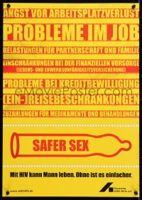 5g367 DEUTSCHE AIDS-HILFE Safer Sex style 17x23 German special poster 2000s HIV/AIDS!