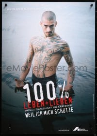 5g355 DEUTSCHE AIDS-HILFE 100% style 17x23 German special poster 2004 HIV/AIDS!