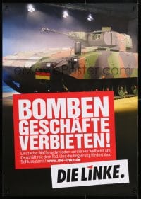 5g373 DIE LINKE Bomben style 23x33 German special poster 2000s democratic socialist party promo!