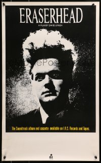 5g111 ERASERHEAD 17x28 music poster 1982 David Lynch, Jack Nance, surreal fantasy horror!