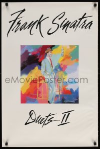 5g120 FRANK SINATRA 2-sided 20x30 music poster 1994 great colorful art by Leroy Neiman, Duets II!