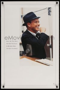 5g115 FRANK SINATRA 20x30 music poster 1980s king of the hill, top of the list, New York!