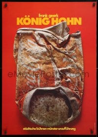 5g277 KONIG HOHN 23x33 German stage poster 1970s art of crushed Coca-Cola can by Holger Matthies!