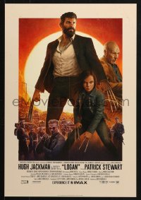 5g034 LOGAN IMAX mini poster 2017 Jackman in the title role as Wolverine, claws out, top cast!