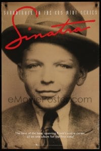 5g133 SINATRA 24x36 music poster 1992 great super close-up image of young Frank wearing hat!