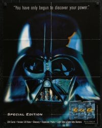 5g051 STAR WARS CUSTOMIZABLE CARD GAME 22x28 advertising poster 1998 Darth Vader, discover the power!