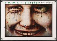 5g294 THEATER OSNABRUCK 25x35 German stage poster 1982 art of crying face by Jerzy Czerniawski!