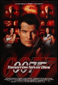 5g035 TOMORROW NEVER DIES mini poster 1997 Brosnan as Bond, Michelle Yeoh, sexy Teri Hatcher!