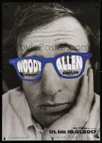5g198 WOODY ALLEN A RETROSPECTIVE 23x33 German film festival poster 2017 image with HUGE glasses!