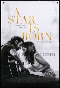 5g905 STAR IS BORN advance DS 1sh 2018 Bradley Cooper stars and directs, romantic image w/Lady Gaga!
