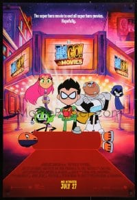 5g924 TEEN TITANS GO! TO THE MOVIES advance DS 1sh 2018 hero movie to end all super hero movies!