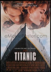 5g936 TITANIC DS 1sh 1997 Leonardo DiCaprio, Kate Winslet, directed by James Cameron!