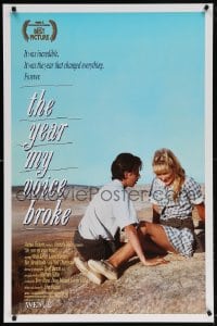 5g994 YEAR MY VOICE BROKE 1sh 1987 Noah Taylor, Loene Carmen, Australian coming of age movie!