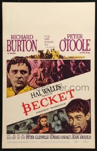 5h026 BECKET WC 1964 Richard Burton in the title role, Peter O'Toole, John Gielgud
