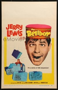 5h027 BELLBOY WC 1960 wacky Jerry Lewis in a series of silly sequences!