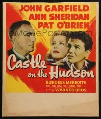 5h049 CASTLE ON THE HUDSON WC 1940 close up of Ann Sheridan, John Garfield & Pat O'Brien!