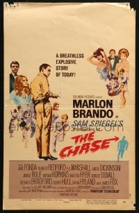 5h053 CHASE WC 1966 Marlon Brando, Jane Fonda, Robert Redford, directed by Arthur Penn