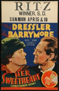 5h058 CHRISTOPHER BEAN WC 1933 Marie Dressler, Lionel Barrymore, from Sidney Howard play!