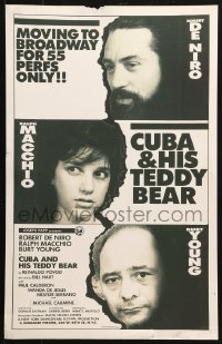 5h501 CUBA & HIS TEDDY BEAR stage play WC 1986 Ralph Macchio, Robert De Niro & Burt Young!