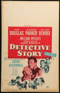 5h087 DETECTIVE STORY WC 1951 Kirk Douglas, Eleanor Parker, directed by William Wyler!