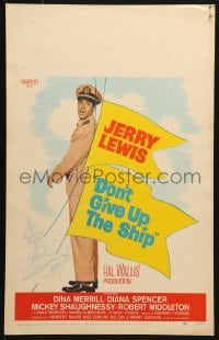 5h092 DON'T GIVE UP THE SHIP WC 1959 full-length image of Jerry Lewis in Navy uniform!