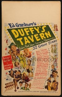 5h098 DUFFY'S TAVERN WC 1945 art of Paramount's biggest stars including Lake, Ladd & Crosby!