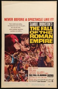 5h108 FALL OF THE ROMAN EMPIRE WC 1964 Anthony Mann, Sophia Loren, different montage of top cast!