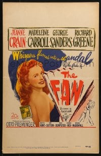 5h110 FAN WC 1949 sexy Jeanne Crain, directed by Otto Preminger, whispers flamed into scandal!