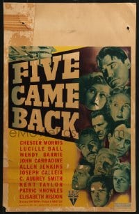 5h123 FIVE CAME BACK WC 1939 montage of plane crash survivors Lucille Ball, Wendie Barrie & more!