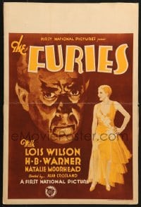 5h133 FURIES WC 1930 art of pretty Lois Wilson & headshot of creepy H.B. Warner!