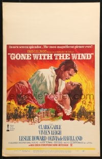 5h153 GONE WITH THE WIND WC R1968 Clark Gable, Vivien Leigh, de Havilland, classic Terpning art!