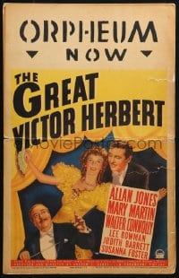 5h163 GREAT VICTOR HERBERT WC 1939 Walter Connolly directing Allan Jones & pretty Mary Martin!