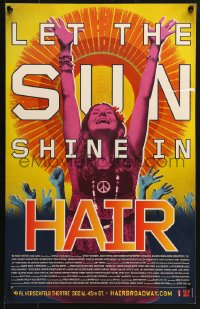 5h509 HAIR stage play WC 2009 Broadway musical revival, Amy Guip art, let the sun shine in!