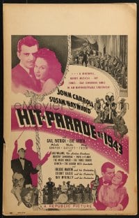 5h199 HIT PARADE OF 1943 WC 1943 Susan Hayward, John Carroll, Count Basie & His Orchestra!