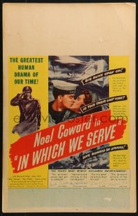 5h238 IN WHICH WE SERVE WC 1943 directed by Noel Coward & David Lean, English World War II epic!