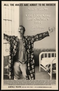 5h523 ONE FLEW OVER THE CUCKOO'S NEST stage play WC 2001 Ken Kasey, Gary Sinise on Broadway!