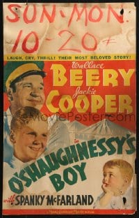 5h400 O'SHAUGHNESSY'S BOY WC 1935 Wallace Beery knows his lost son Jackie Cooper is too big to kiss!