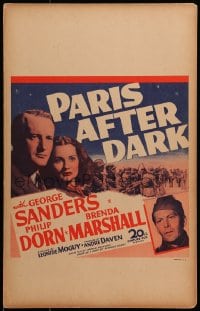5h411 PARIS AFTER DARK WC 1943 George Sanders, Brenda Marshall & Philip Dorn in WWII France!