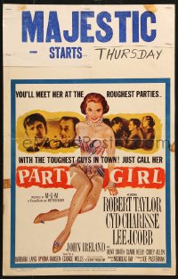 5h414 PARTY GIRL WC 1958 you'll meet sexiest Cyd Charisse at the roughest parties, Nicholas Ray!
