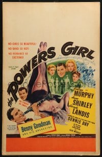 5h433 POWERS GIRL WC 1942 sexy Carole Landis, Benny Goodman, George Murphy & Anne Shirley!