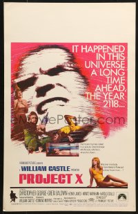 5h443 PROJECT X WC 1968 William Castle, Chris George lies frozen in a capsule in the year 2118!
