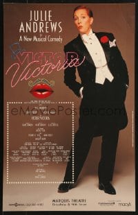 5h531 VICTOR VICTORIA stage play WC 1995 wonderful full-length image of Julie Andrews in tuxedo!
