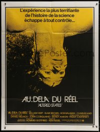 5j058 ALTERED STATES French 1p 1981 William Hurt, Paddy Chayefsky, Ken Russell, sci-fi horror!