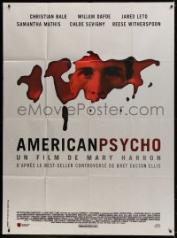 5j065 AMERICAN PSYCHO French 1p 2000 psychotic yuppie killer Christian Bale, from Bret Ellis novel!