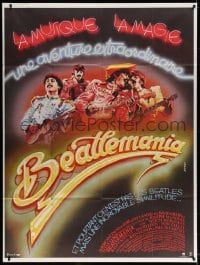 5j108 BEATLEMANIA French 1p 1982 different artwork of The Beatles impersonators by Konkoly!