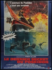 5j128 BEYOND THE POSEIDON ADVENTURE French 1p 1979 Irwin Allen, Mort Kunstler disaster art!