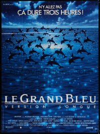 5j130 BIG BLUE director's cut French 1p 1988 Luc Besson's Le Grand Bleu, cool dolphin image!