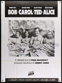 5j160 BOB & CAROL & TED & ALICE French 1p R1980s Natalie Wood, Elliot Gould, Dyan Cannon, Culp