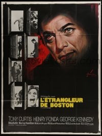 5j168 BOSTON STRANGLER French 1p 1968 best different Boris Grinsson art of Tony Curtis & victims!