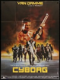 5j255 CYBORG French 1p 1989 Jean Claude Van Damme, first hero of the 21st century!